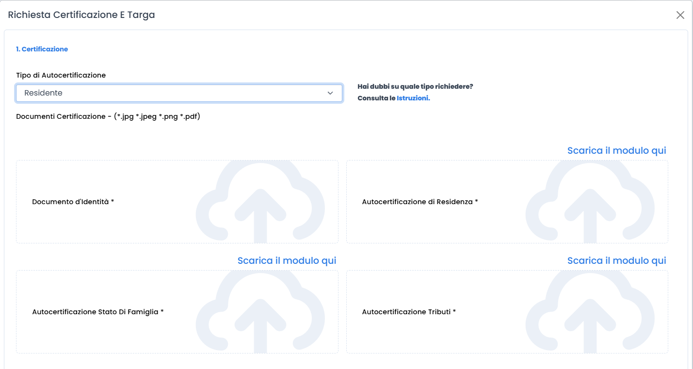 Screenshot Certificazione